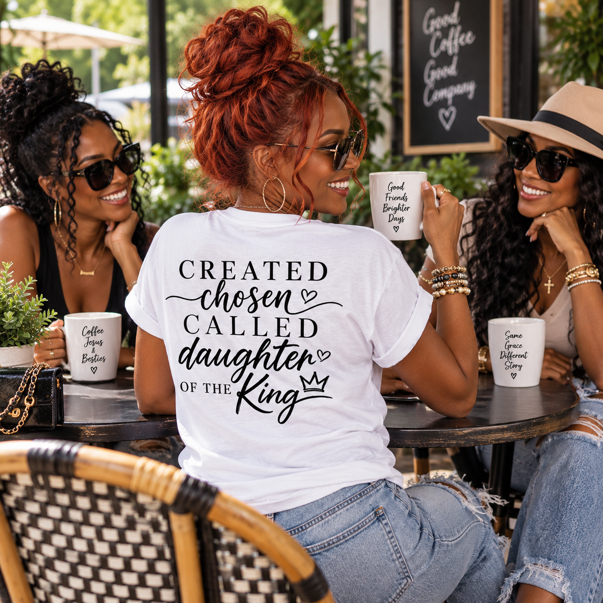 Women's Soft Tee — Created Chosen Called Daughter of the King