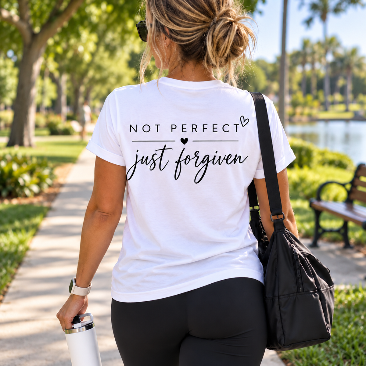Women's Soft Tee — Not Perfect Just Forgiven