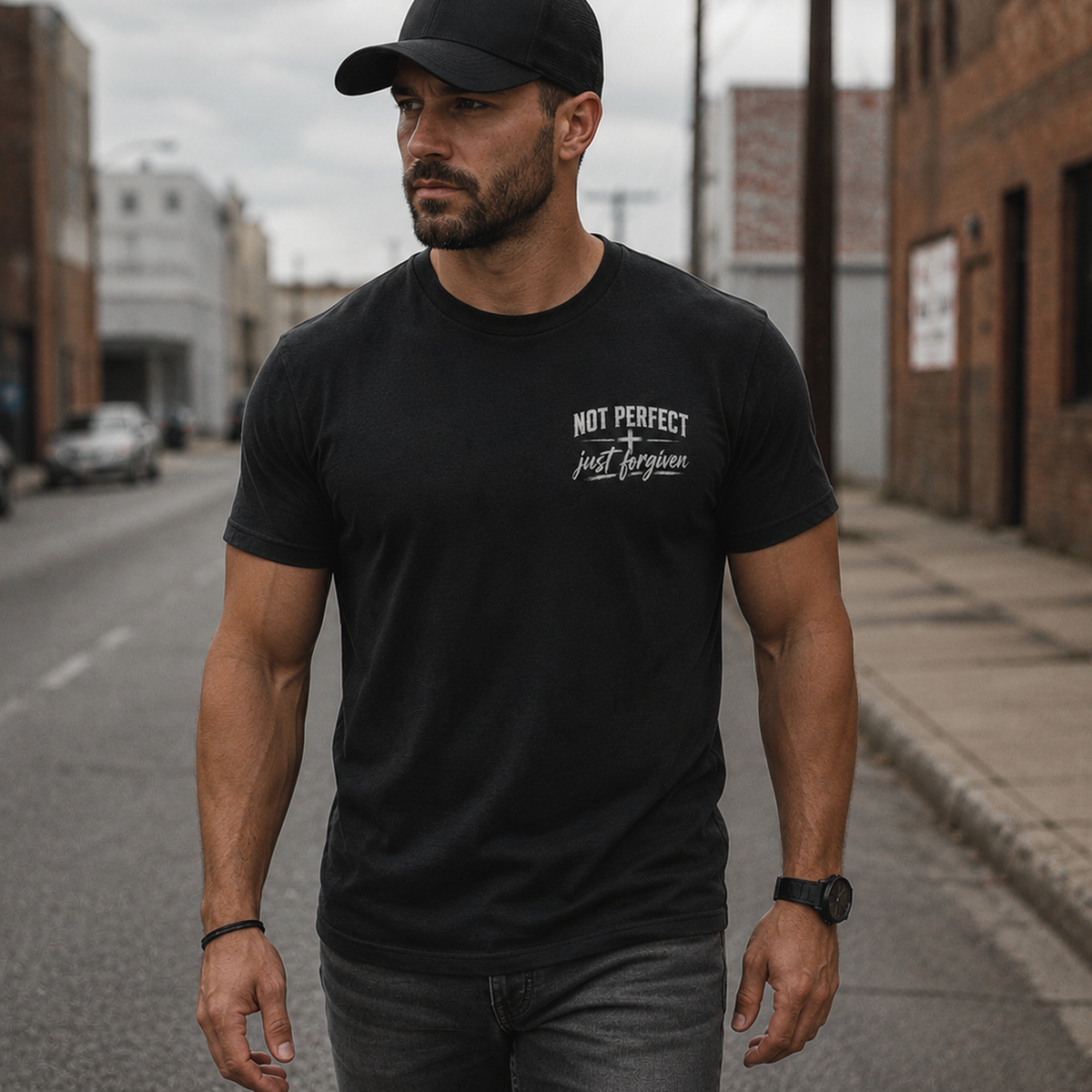 Not Perfect Just Forgiven XLT T-Shirt